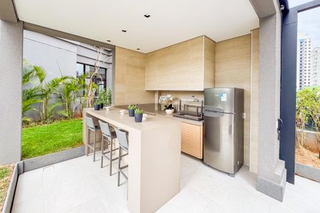 Studio à venda com 32m², 1 quarto e sem vagaChurrasqueira