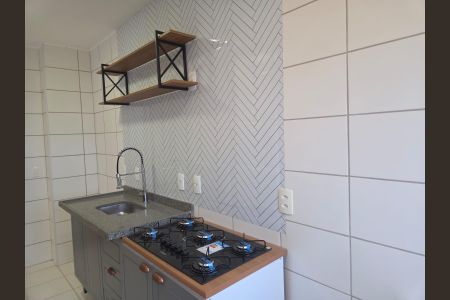 Cozinha de apartamento para alugar com 1 quarto, 44m² em Ponto Chic, Nova Iguaçu