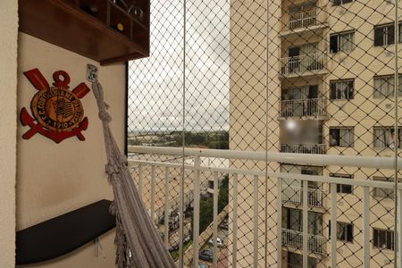 Varanda da Sala de apartamento à venda com 2 quartos, 45m² em Vila Homero Thon, Santo André