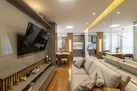 Sala de apartamento à venda com 2 quartos, 55m² em Liberdade, Belo Horizonte