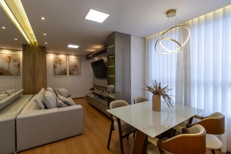 Sala de apartamento à venda com 2 quartos, 55m² em Liberdade, Belo Horizonte