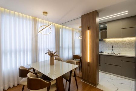 Sala de apartamento à venda com 2 quartos, 55m² em Liberdade, Belo Horizonte