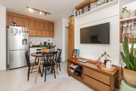 Sala de apartamento para alugar com 1 quarto, 38m² em Jardim das Acacias, São Paulo
