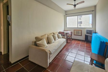 Sala de apartamento para alugar com 1 quarto, 59m² em Balneario Cidade Atlantica, Guarujá