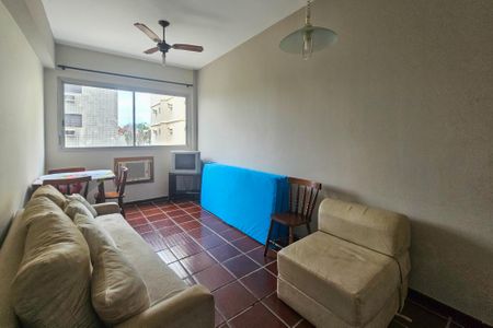 Sala de apartamento para alugar com 1 quarto, 59m² em Balneario Cidade Atlantica, Guarujá