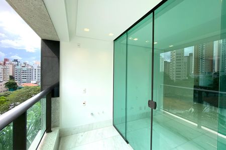 Varanda da Sala de apartamento para alugar com 3 quartos, 93m² em Funcionários, Belo Horizonte