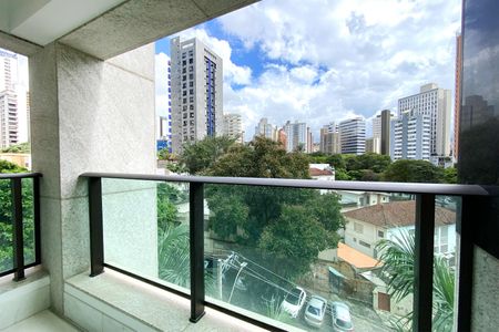 Varanda da Sala de apartamento para alugar com 3 quartos, 93m² em Funcionários, Belo Horizonte
