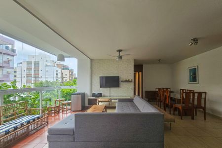 Sala de apartamento para alugar com 3 quartos, 126m² em Jardim Vitoria, Guarujá