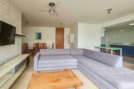Sala de apartamento para alugar com 3 quartos, 126m² em Jardim Vitoria, Guarujá