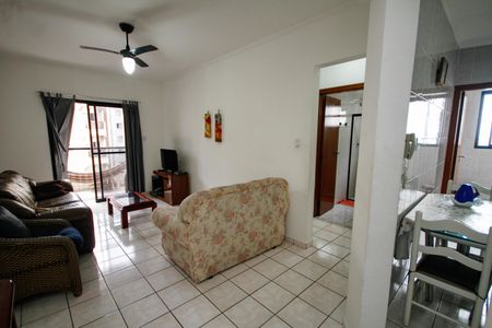 Sala de apartamento para alugar com 1 quarto, 71m² em Aviação, Praia Grande