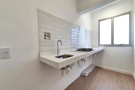 Cozinha  de kitnet/studio à venda com 1 quarto, 43m² em Centro, Campinas