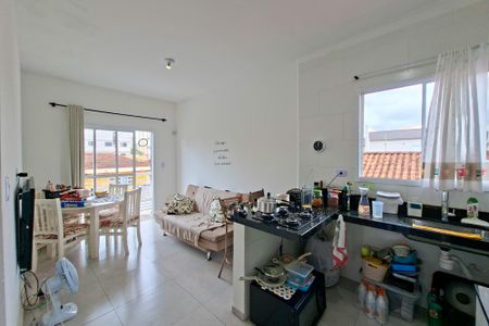 Sala/Cozinha de casa de condomínio para alugar com 2 quartos, 78m² em Vila Caiçara, Praia Grande