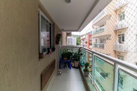 Varanda da Sala de apartamento para alugar com 2 quartos, 72m² em Santa Rosa, Niterói