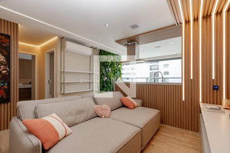 Sala de apartamento à venda com 2 quartos, 65m² em Campo Belo, São Paulo