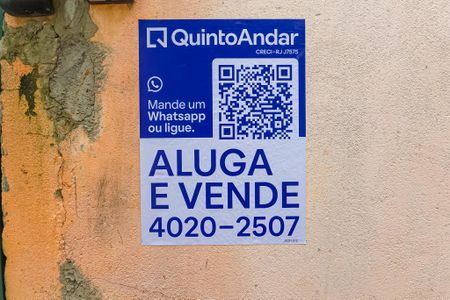 Casa para alugar com 50m², 1 quarto e sem vagaFachada com placa