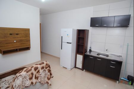 Sala e Cozinha de kitnet/studio para alugar com 1 quarto, 29m² em Jardim Algarve, Viamão