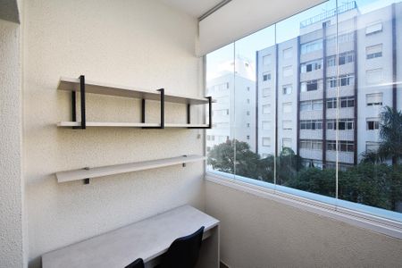 varanda quarto estudio de kitnet/studio à venda com 1 quarto, 24m² em Vila Madalena, São Paulo