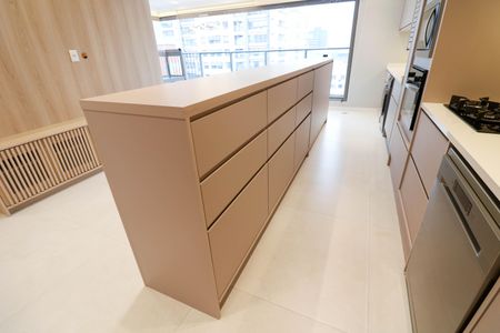 Sala / Cozinha de apartamento à venda com 3 quartos, 79m² em Brooklin Paulista, São Paulo