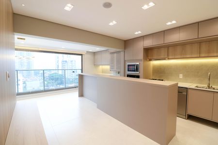 Sala / Cozinha de apartamento à venda com 3 quartos, 79m² em Brooklin Paulista, São Paulo