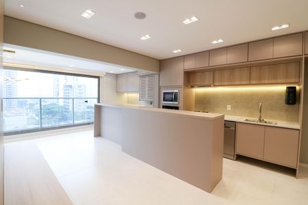 Sala / Cozinha de apartamento à venda com 3 quartos, 79m² em Brooklin Paulista, São Paulo