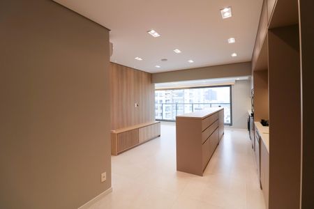 Sala / Cozinha de apartamento à venda com 3 quartos, 79m² em Brooklin Paulista, São Paulo