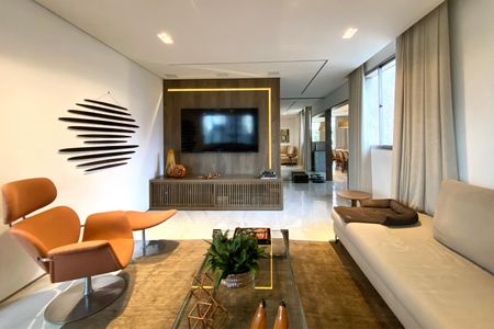 Sala de apartamento à venda com 4 quartos, 240m² em São Pedro, Belo Horizonte