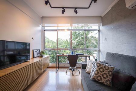 Sala de apartamento à venda com 1 quarto, 64m² em Petrópolis, Porto Alegre