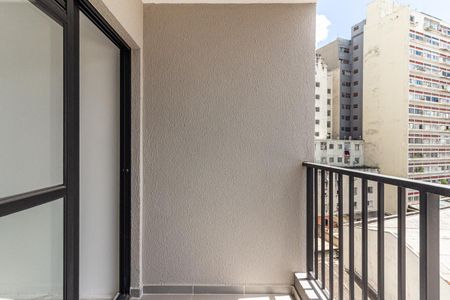 Varanda da Sala de apartamento à venda com 1 quarto, 29m² em Campos Elíseos, São Paulo