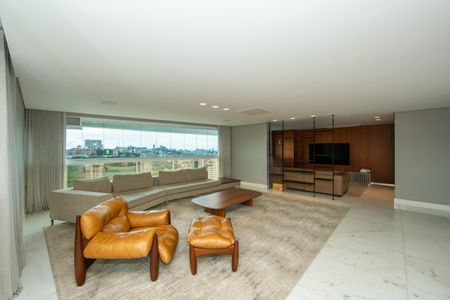 SALA de apartamento à venda com 4 quartos, 228m² em Santa Lúcia, Belo Horizonte