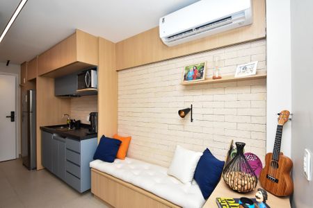 Studio à venda com 27m², 1 quarto e sem vagabanqueta quarto