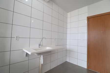 Cozinha de apartamento para alugar com 2 quartos, 48m² em Morada da Colina, Uberlândia