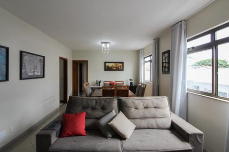 Sala de apartamento à venda com 4 quartos, 124m² em Liberdade, Belo Horizonte
