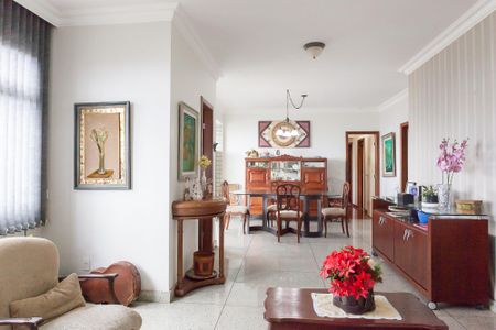 sala de apartamento à venda com 4 quartos, 130m² em Sion, Belo Horizonte