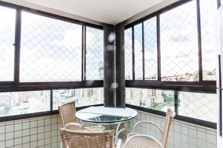 Varanda da Sala de apartamento à venda com 4 quartos, 130m² em Sion, Belo Horizonte