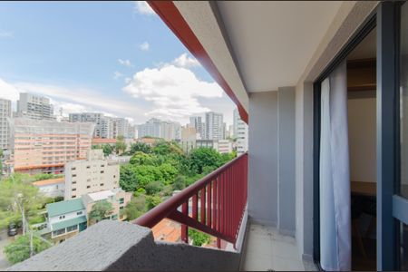 Studio para alugar com 24m², 1 quarto e sem vagaVaranda