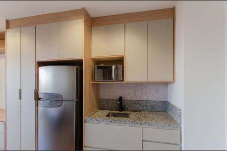 Cozinha de kitnet/studio para alugar com 1 quarto, 24m² em Vila Mariana, São Paulo