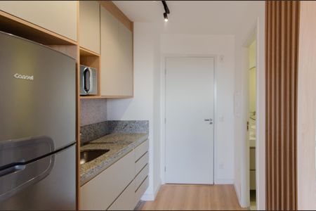 Cozinha de kitnet/studio para alugar com 1 quarto, 24m² em Vila Mariana, São Paulo