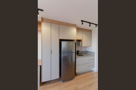 Cozinha de kitnet/studio para alugar com 1 quarto, 24m² em Vila Mariana, São Paulo