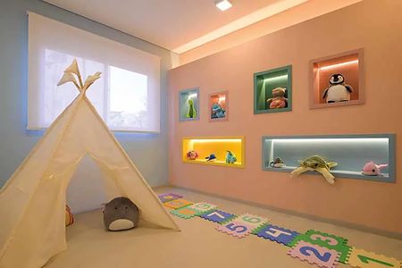 Apartamento para alugar com 32m², 2 quartos e sem vaga Apartamento para alugar com 32m², 2 quartos e sem vagaÁrea Comum - Brinquedoteca