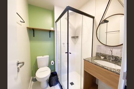 Studio para alugar com 19m², 1 quarto e sem vaga Studio para alugar com 19m², 1 quarto e sem vagaBanheiro