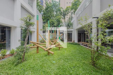 Studio para alugar com 44m², 1 quarto e sem vaga Studio para alugar com 44m², 1 quarto e sem vagaÁrea comum - Playground