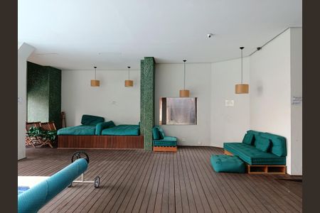 Apartamento para alugar com 58m², 1 quarto e 1 vaga Apartamento para alugar com 58m², 1 quarto e 1 vagaÁrea da piscina