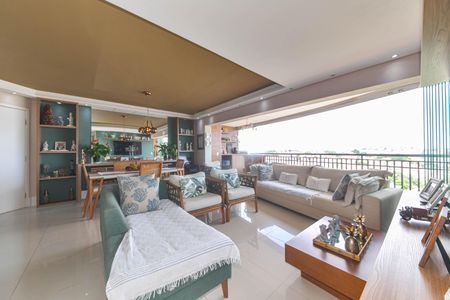 Sala de apartamento à venda com 3 quartos, 129m² em Jardim Aeroporto, São Paulo