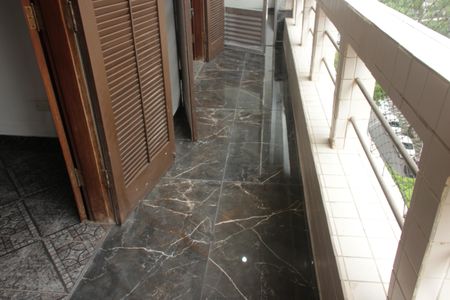 Varanda dos Quartos de apartamento para alugar com 2 quartos, 110m² em Boqueirão, Santos