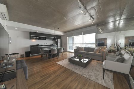Sala de apartamento para alugar com 2 quartos, 97m² em Cidade Monções, São Paulo
