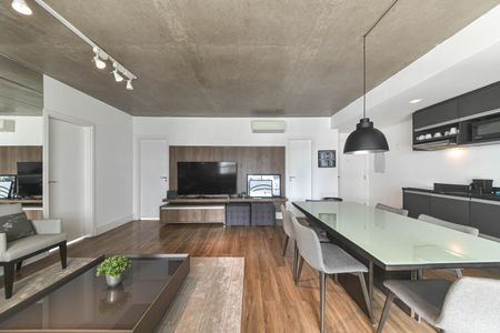 Sala de apartamento para alugar com 2 quartos, 97m² em Cidade Monções, São Paulo