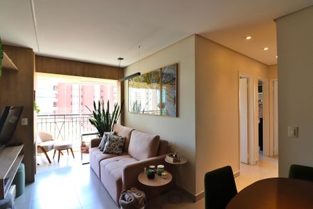 Sala de apartamento à venda com 3 quartos, 74m² em Vila Caminho do Mar, São Bernardo do Campo