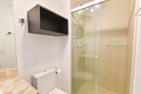 Studio para alugar com 26m², 1 quarto e sem vaga Studio para alugar com 26m², 1 quarto e sem vagaBanheiro