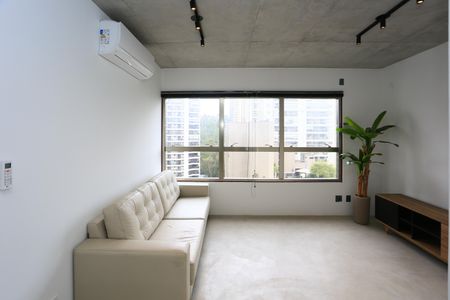 sala  de apartamento para alugar com 2 quartos, 74m² em Panamby, São Paulo