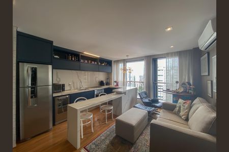 Sala de apartamento à venda com 2 quartos, 71m² em Indianópolis, São Paulo